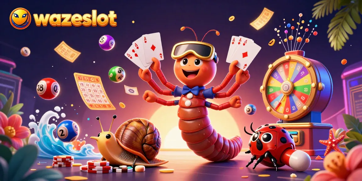 Play slots with high win rates at WAZESLOT, featuring captivating 3D illustrations and exciting game elements.