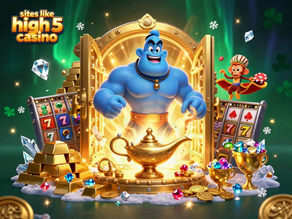 Win big at sites like high 5 casino with golden treasures, reels, and magical elements.