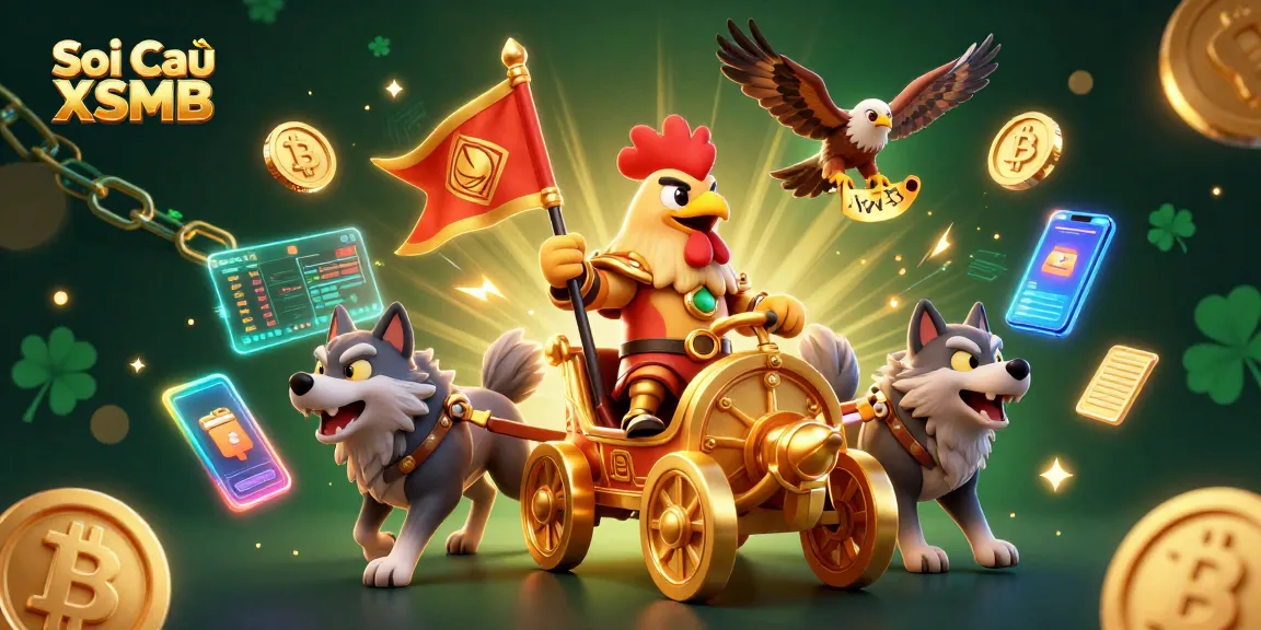 Engage with the thrilling Soi Cầu XSMB adventure featuring a rooster warlord and digital treasures.