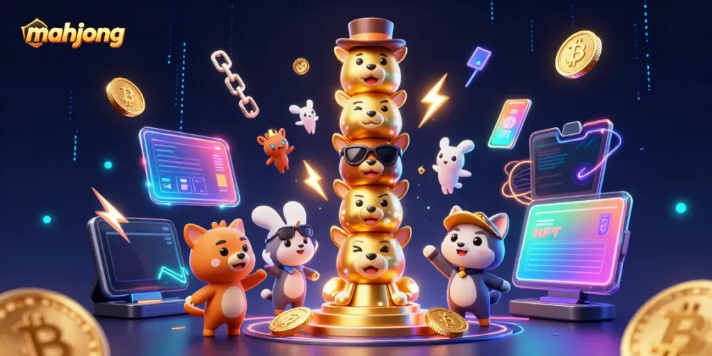 Menangkan permainan mahjong dengan gaya visual yang menawan melalui totem emas dan elemen permainan kasino.