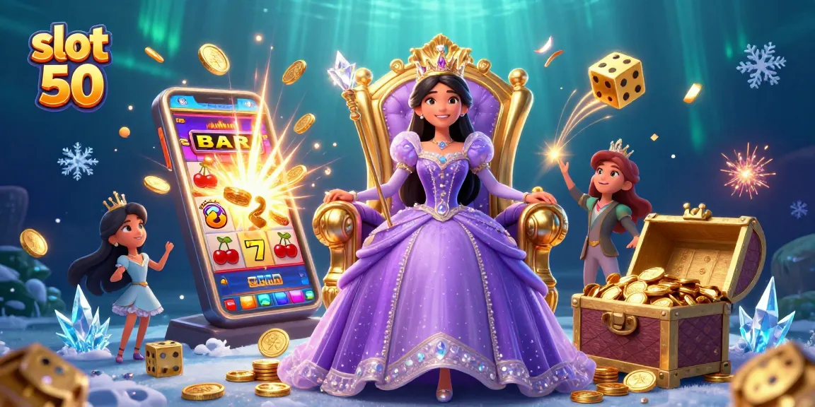Experience thrilling slots with slot bet 50 in this vibrant casino scene bursting with action.