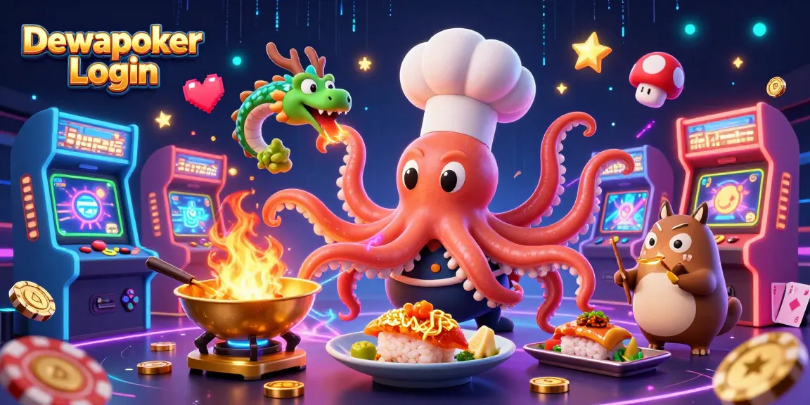 Dewapoker Login offers engaging poker experiences with vibrant 3D casino elements and characters.